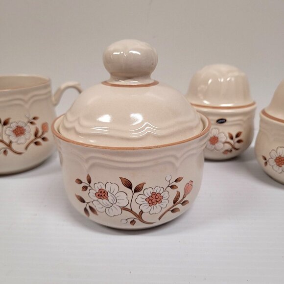 The Covington Edition Idlewild S & P Creamer Covered Stoneware Sugar Dish Japan - Picture 3 of 9